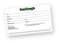 Donation Card for RamStrength