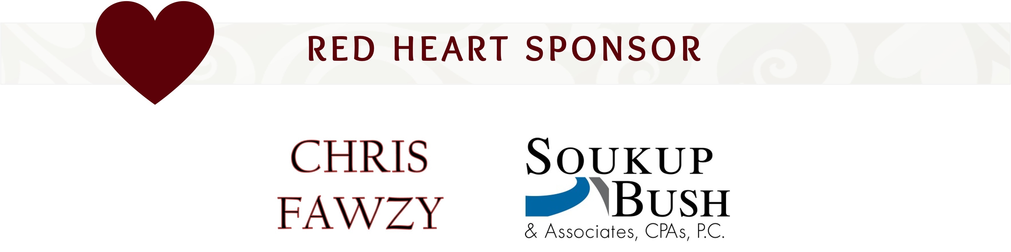 Red Heart Sponsor (as of 2:12)