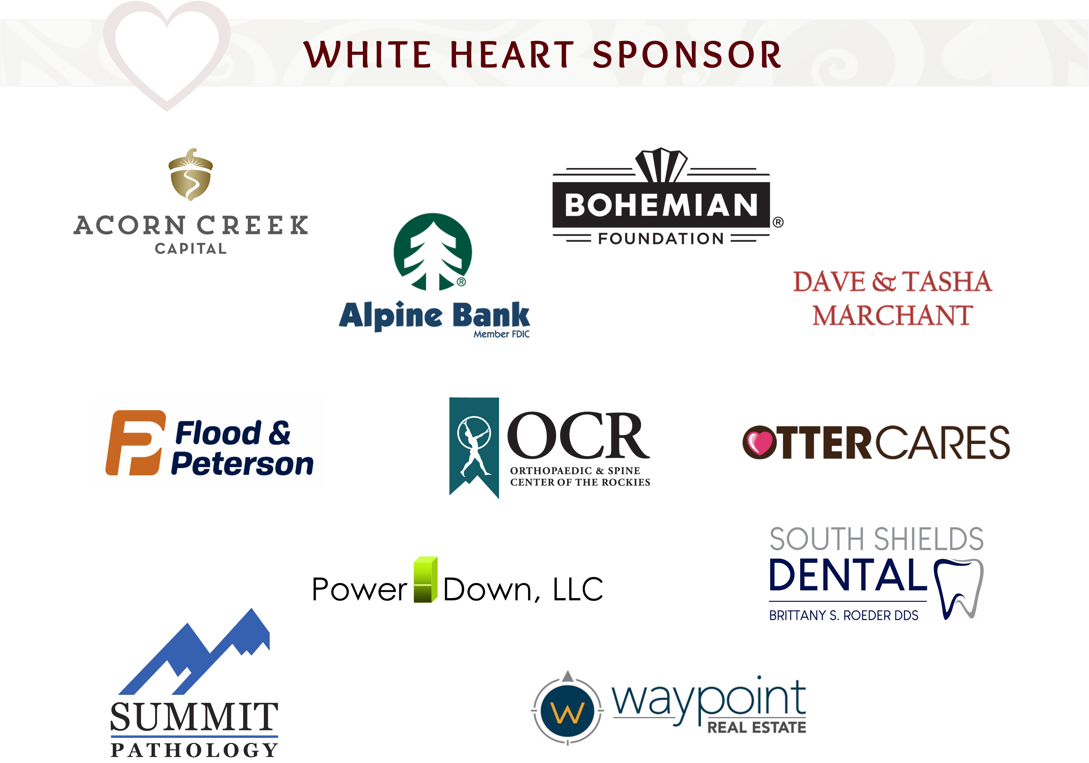 White Heart Sponsor